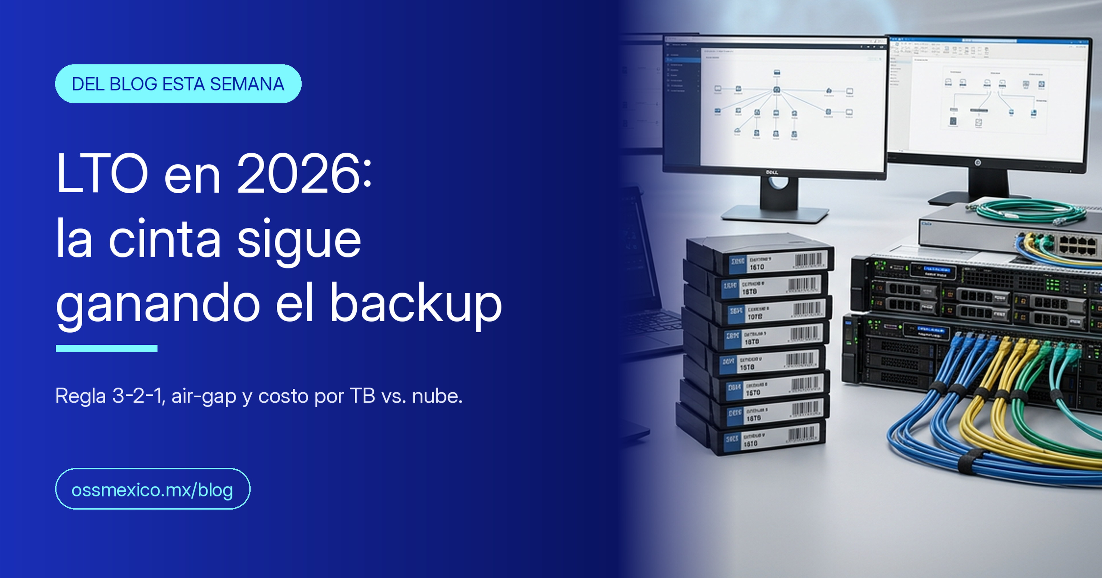 LTO en 2026: por qué la cinta sigue ganando el backup (ransomware)