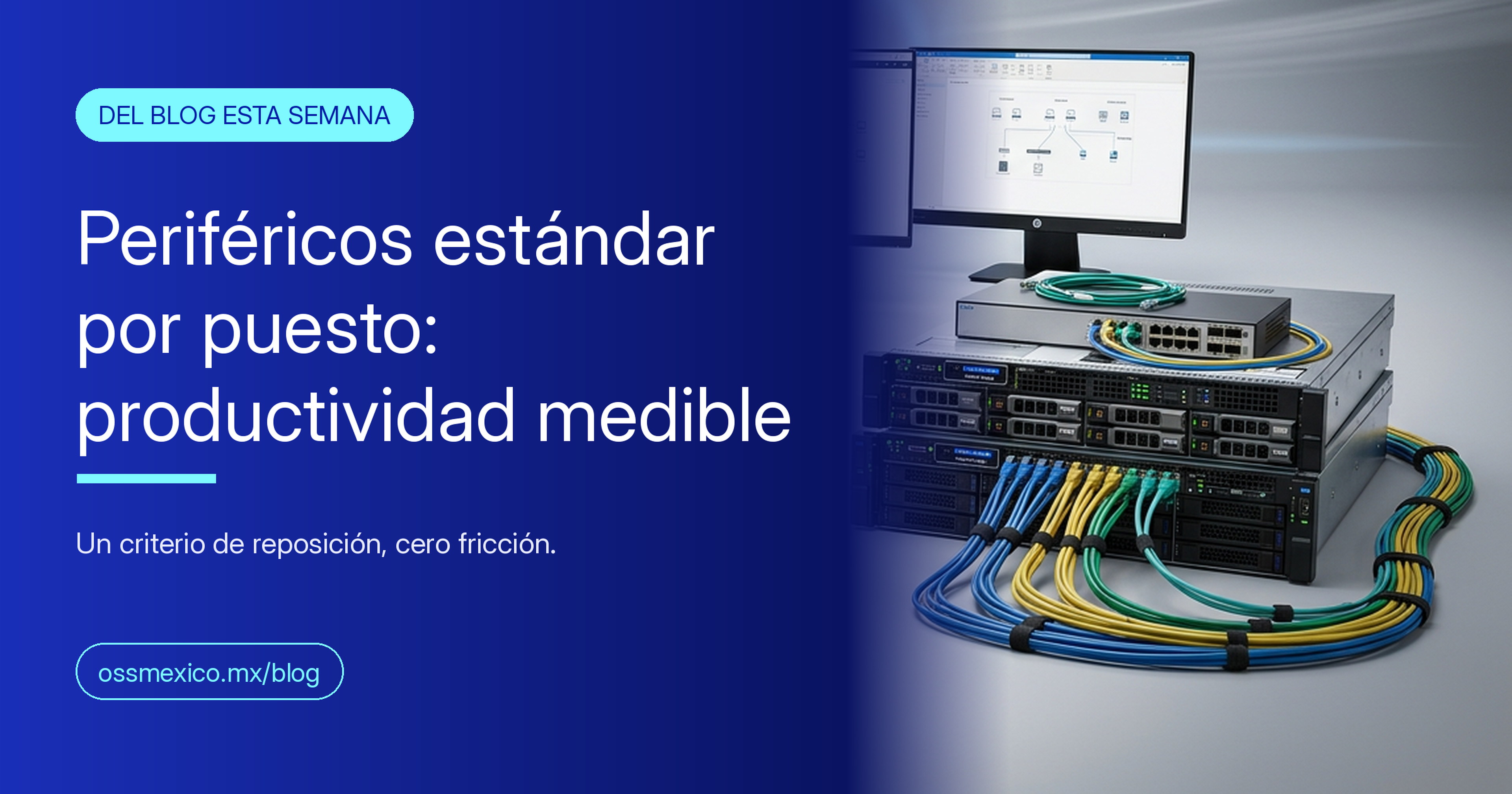 El estándar de periféricos por puesto: productividad que sí se mide