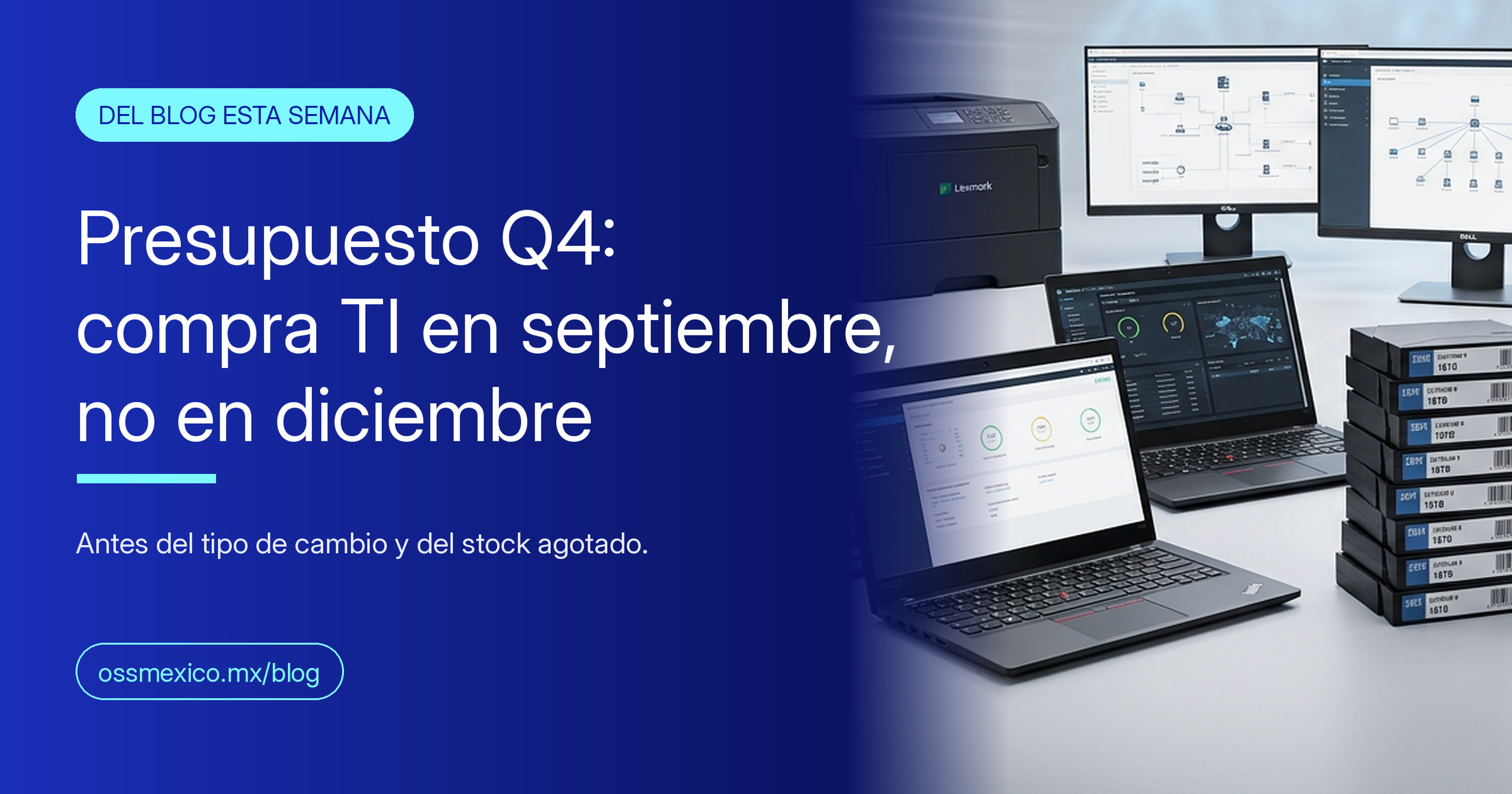Presupuesto Q4: cómo comprar TI en septiembre sin pagar precios de diciembre